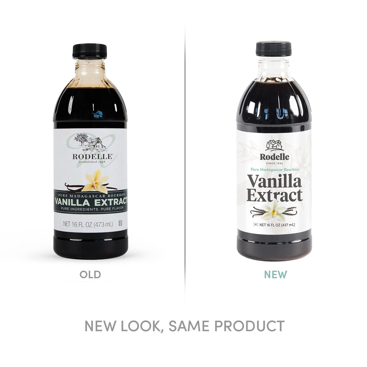 Rodelle Pure Madagascar Spirit-Inspired Flavor Vanilla Extract, 16 Oz