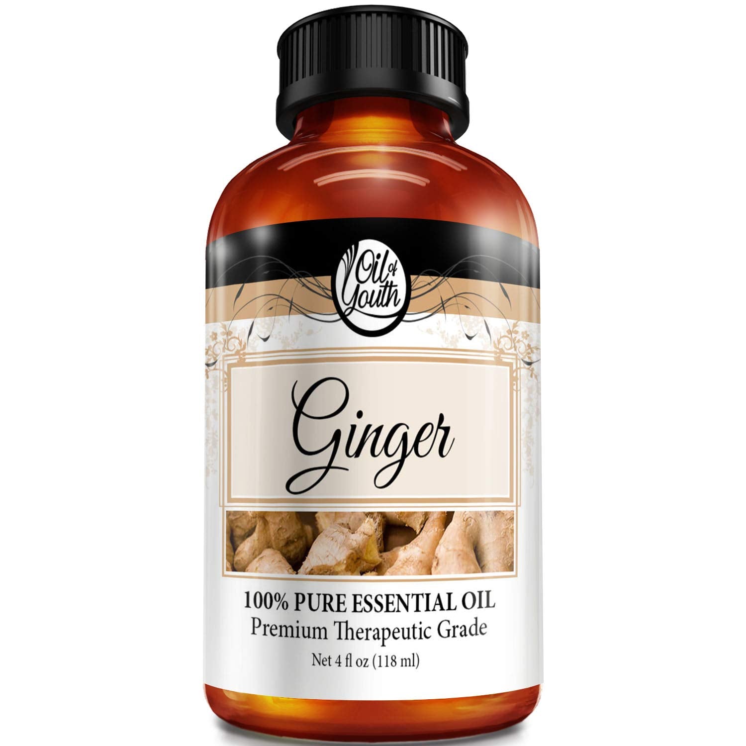 Oil Of Youth Essential Oils 4Oz - Ginger Essential Oil - 4 Fluid Ounces