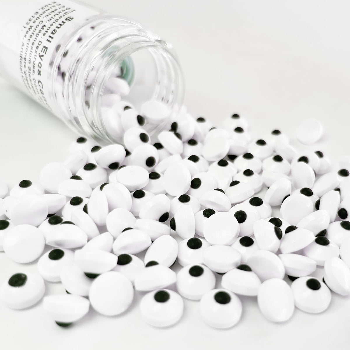 1cm Eyes Candy Eyeballs, Cake, Cupcake, Cookie and DIY Dessert Toppers 130g/4.6oz, Edible Halloween Sprinkles for Cake Decoratin
