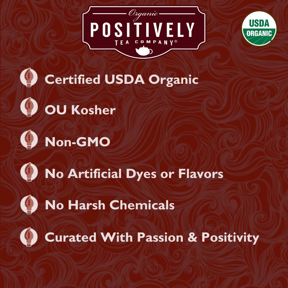 Organic Positively Tea Company South African Green Rooibos Tea Loose Leaf 4 Ounce