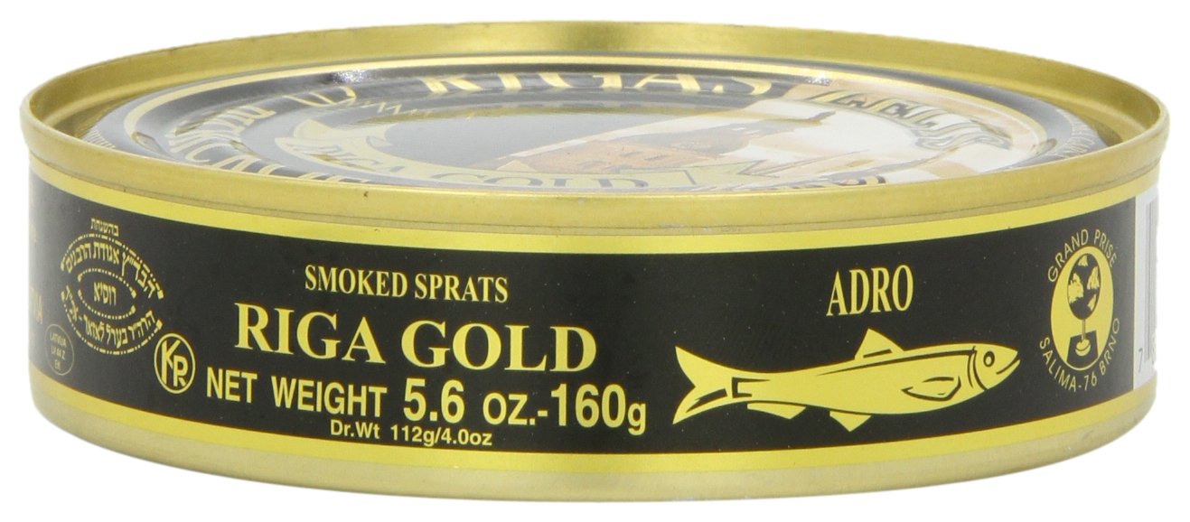Adro Smoked Sprats, 5.6-Ounce (Pack of 12) - Model SPK-91548