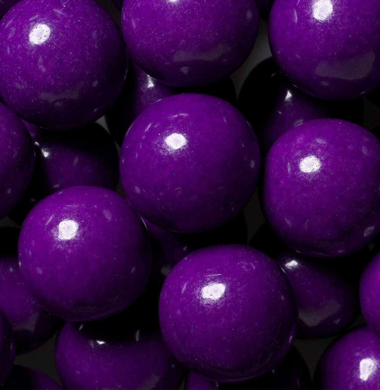 BAYSIDE CANDY Gumballs - 1 Large Shimmer and Solid Colors - Purple - 1LB Pack