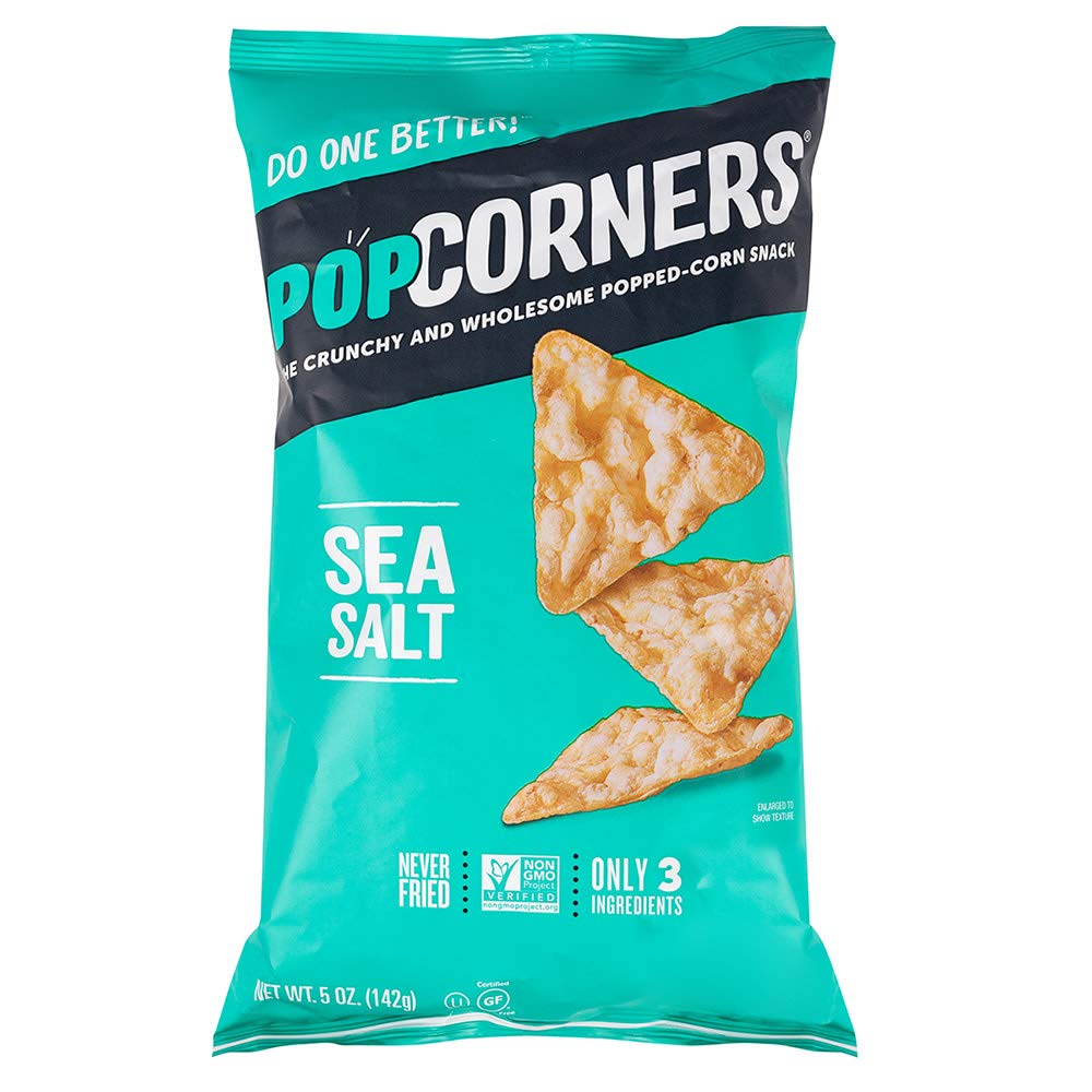 Popcorners Sea Salt Popped Corn Chips, 5 oz