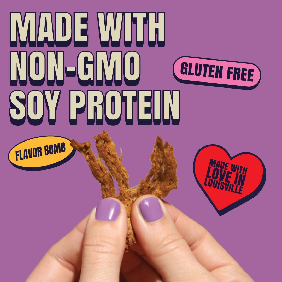 Louisville Vegan Jerky - General Tsos Vegan And Vegetarian Meat - Lip-Smacking Vegan-Friendly & Vegetarian Jerky - Non-Gmo, Glut
