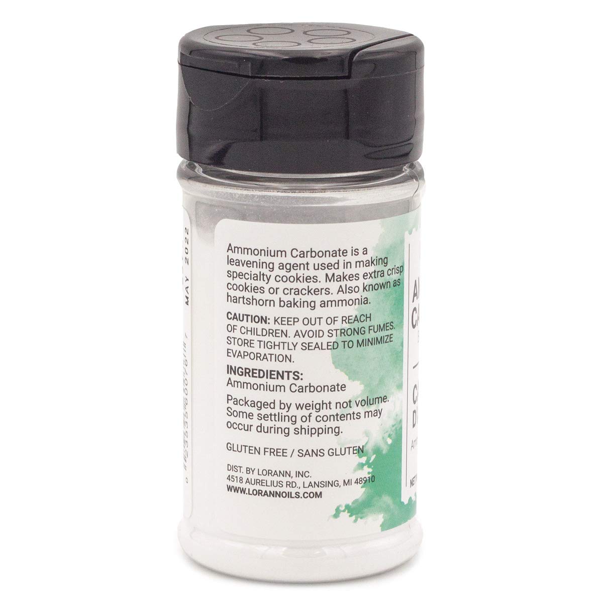LorAnn Oils Baker's Ammonia (Ammonium Carbonate) - Ideal for Springerle & Thin, Crispy Cookies, Perfect with Wooden Cookie Molds