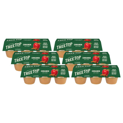 Tree Top Cinnamon Apple Sauce, 6 Count (Pack of 6)