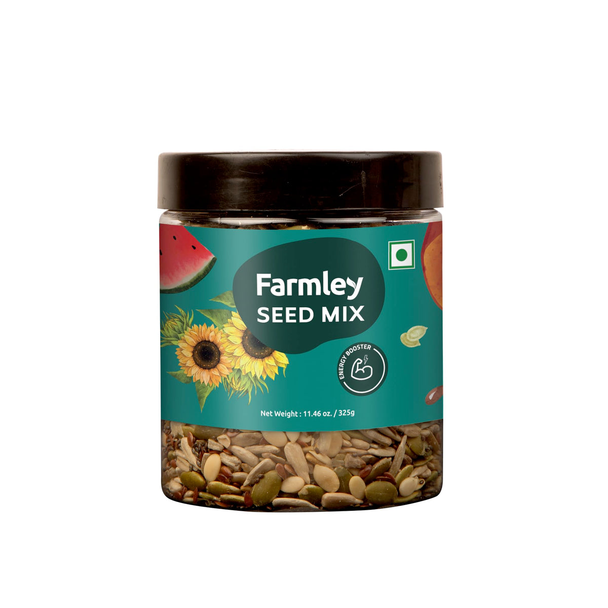 Farmley Raw Superfood Seed Mix | Healthy Superfood Gut Dietary Support | Top-Grade Superfood Blend For Healthy Body | 325 G (11.46 Oz)