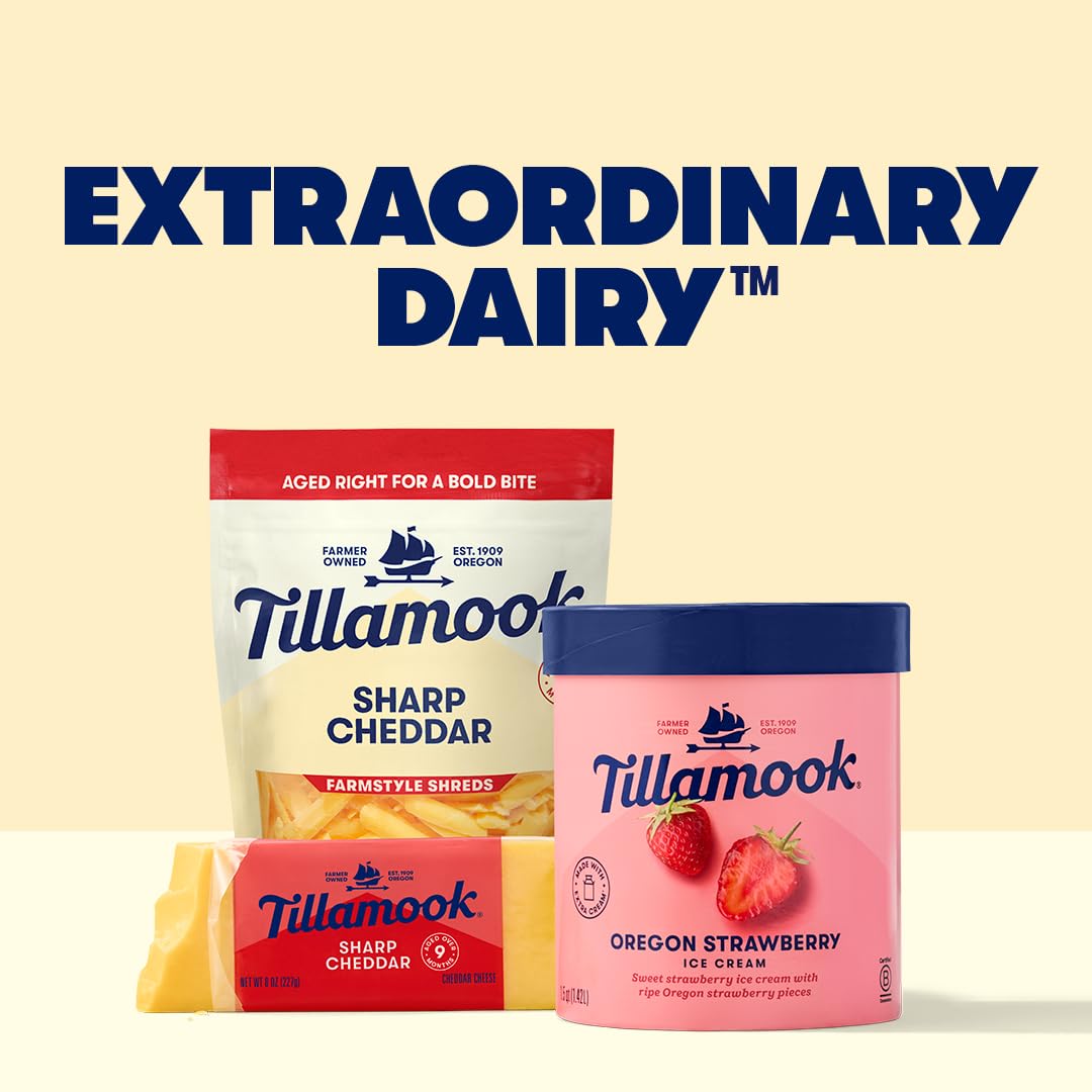 Tillamook Mozzarella Shredded Cheese, 8 oz (Packaging May Vary)