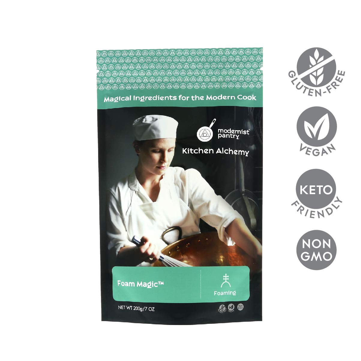 Foam Magic  Non-Gmo  Gluten-Free  Vegan - 200G/7Oz (Create Stable Hot Or Cold Culinary Foams From Most Liquids)