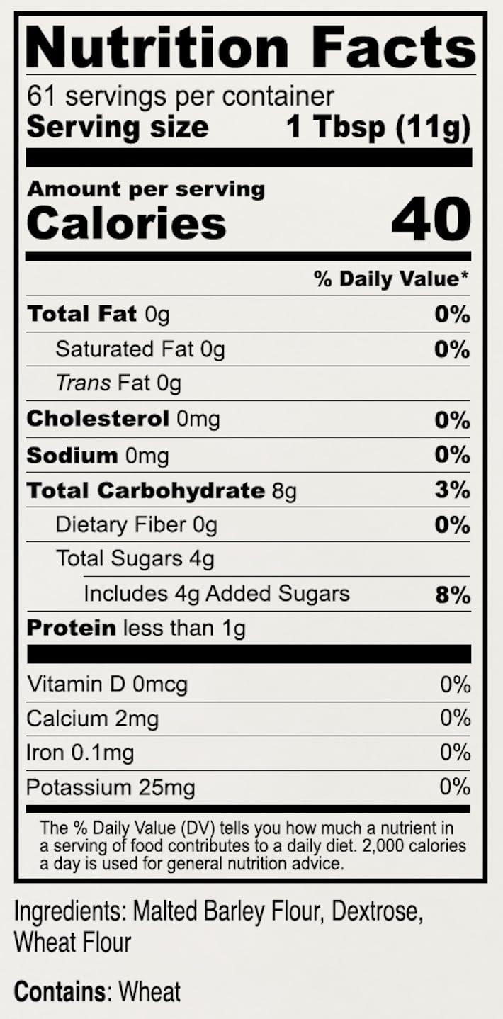 Anthonys Diastatic Dry Malt Powder, 1.5 lb, Made in the USA, Diastatic, Malted Barley Flour (Pack of 2)
