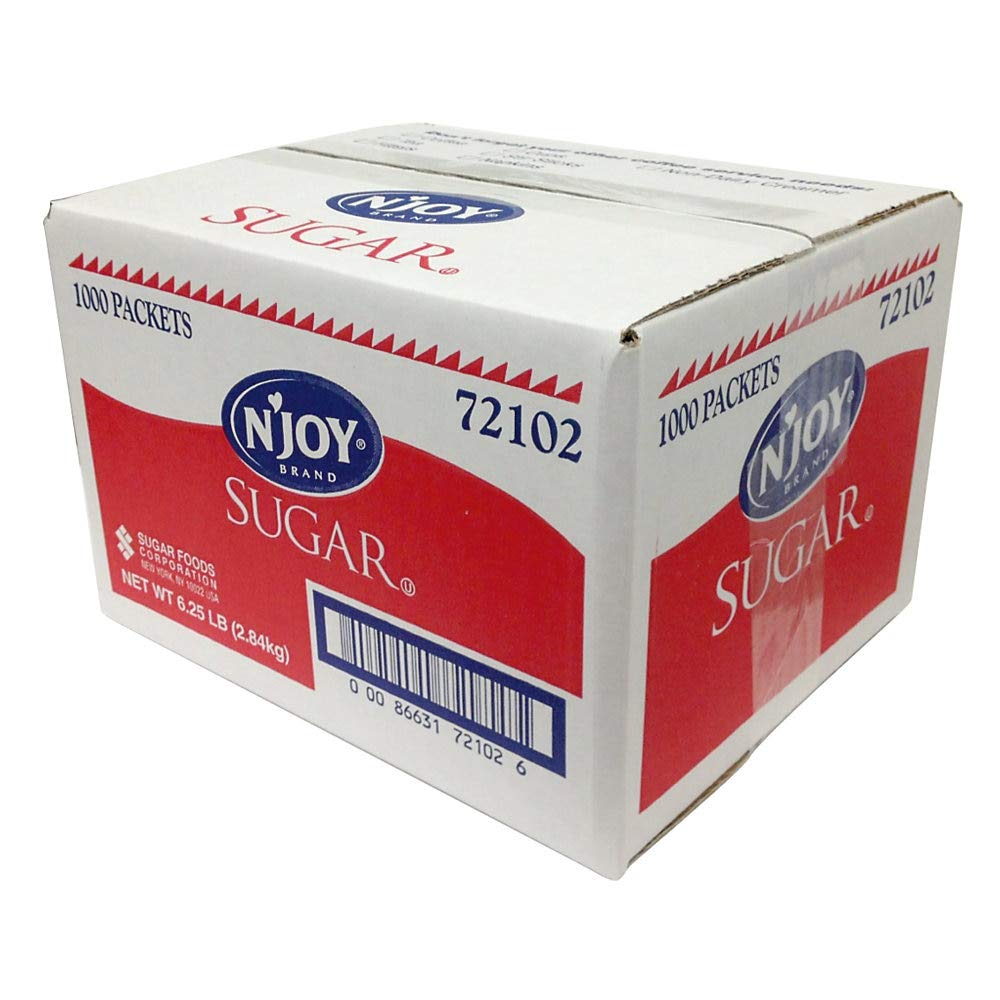 NJoy Sugar Packets, Box of 1000, 0.1 Ounce Each, Model 72400