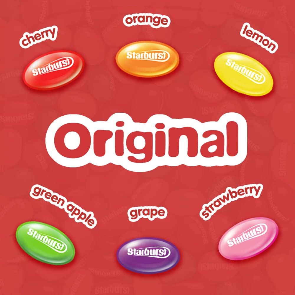 Starburst Jellybean Originals - 14 Ounce Pack of 12 - Colorful Fruit-Flavored Candy