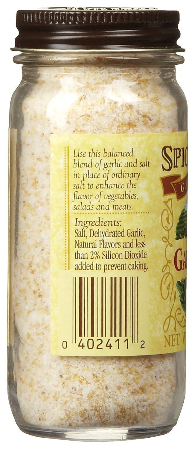 Spice Islands Garlic Salt, 3 Ounce (Pack of 3) - Flavorful Seasoning for Cooking and Baking