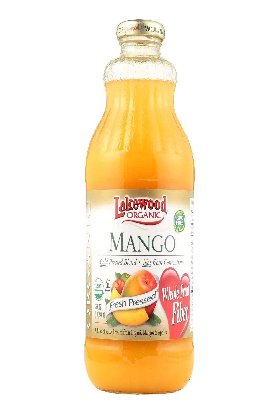 Lakewood Organic Mango Juice, 32 Ounce - 12 per case.