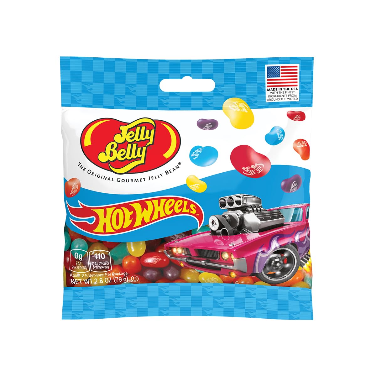 Jelly Belly Hot Wheels™ Jelly Bean Mix 2.8 oz Bag - Colorful Assortment of Jelly Beans