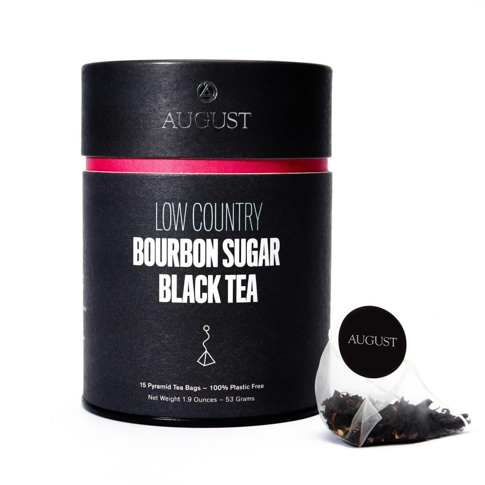 August Uncommon Tea Bold Holiday Black Tea Bags, Vegan, Non-GMO, High Caffeine, 15ct, 1.8 oz, Recyclable Can