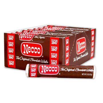 Necco Chocolate Wafers Pack Of 24 Rolls