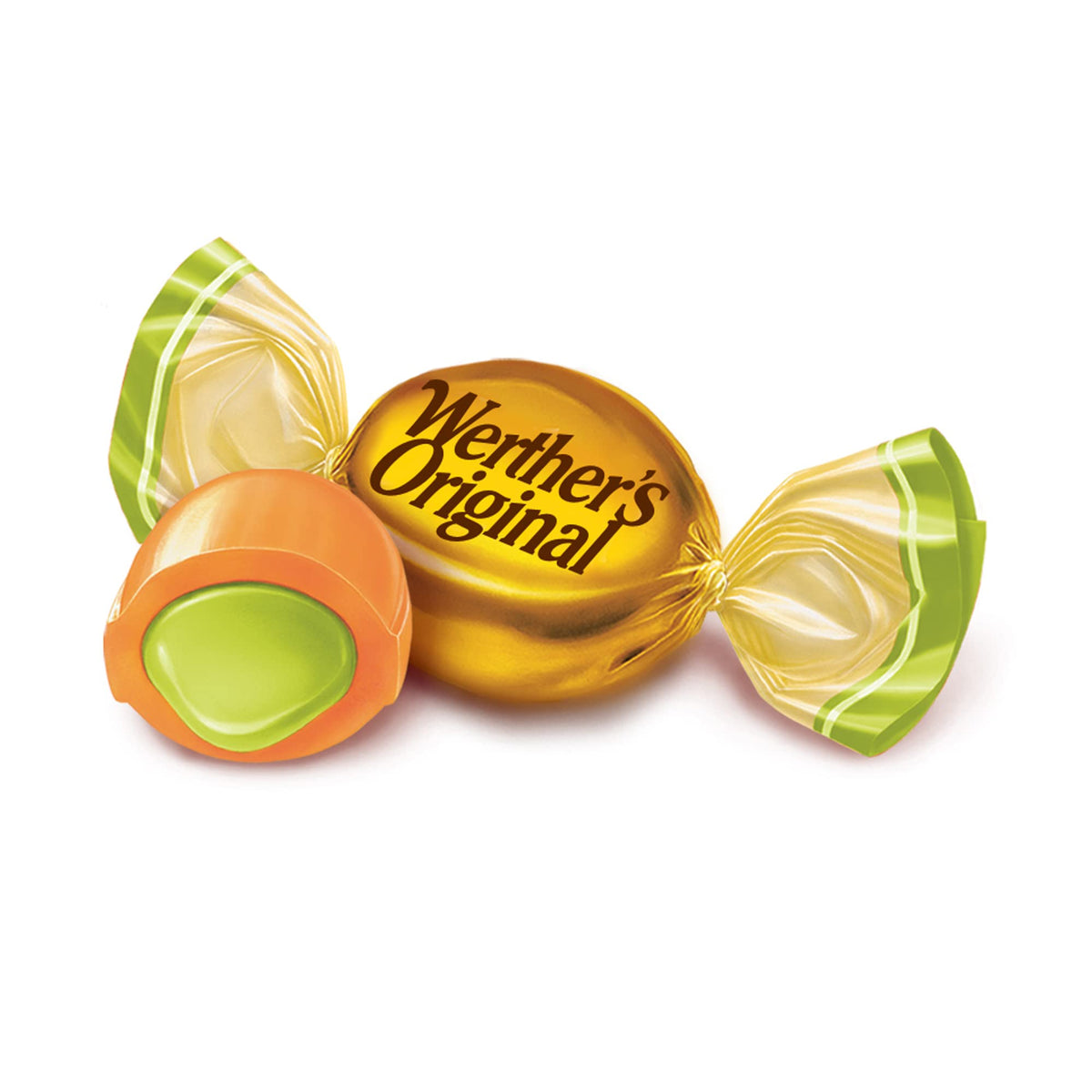 Werthers Original Hard Apple Filled Caramel Candy, 5.5 Oz Bags (Pack of 12)