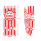 Zahaat Popcorn Bags, 1 OZ Red and White, Paper, Small, Bulk for Movie, Theater, Carnival Party