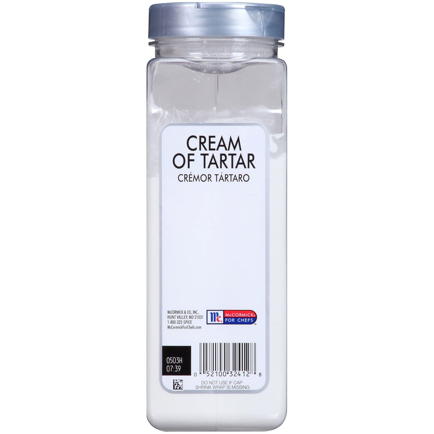 McCormick Culinary Cream of Tartar, 25 oz - One 25 Ounce Container of Cream of Tartar Powdered Thickening Agent for Egg Whites,