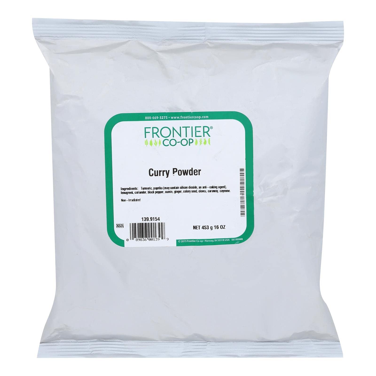 Frontier Herb Curry Powder Seasoning Blend - Organic - Bulk - 1 Lb