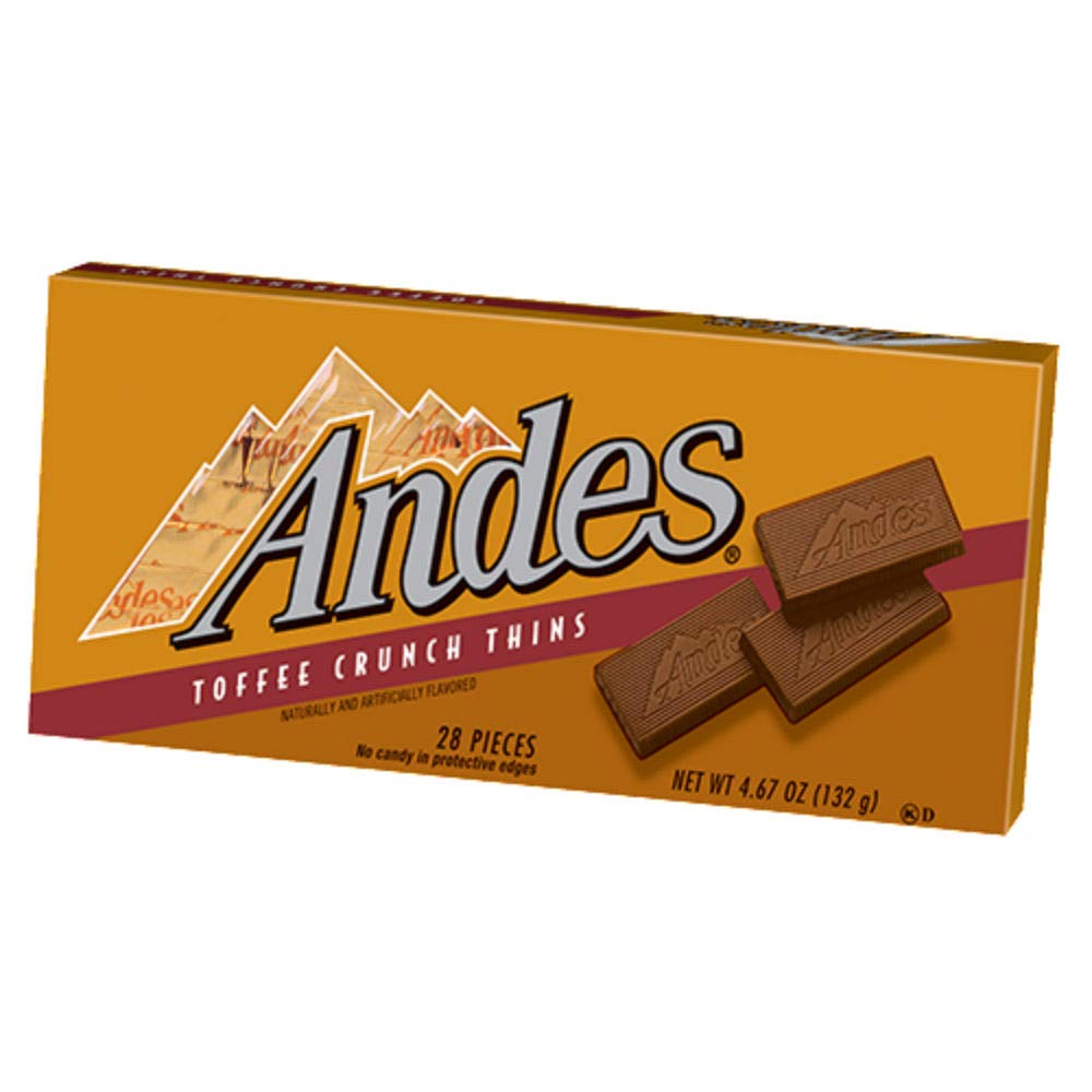 Andes Toffee Crunch Thins - 4.67-Oz. Box (Case Of 12)