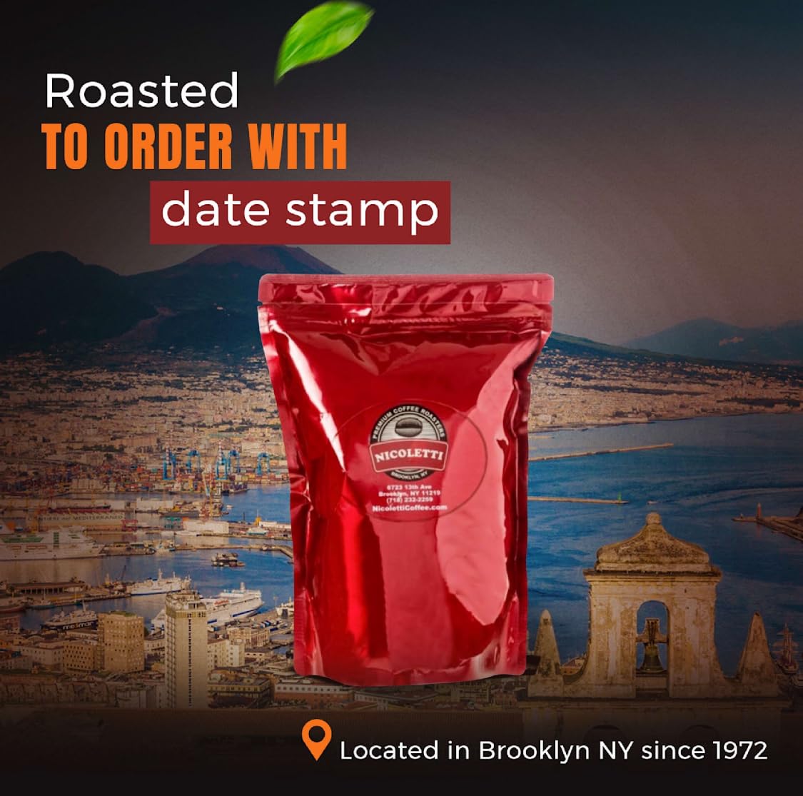 Nicoletti Coffee Espresso Roast Sampler (3 Pack Of 1 Pound Each) Whole Beans Fresh Roasted