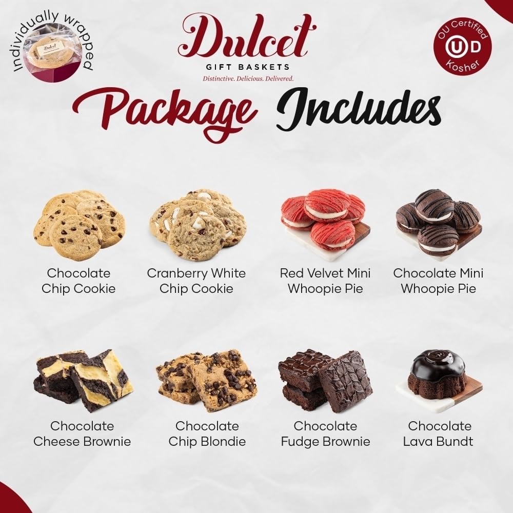 Dulcet Gift Baskets Gourmet Food Gift Basket for Holidays, Sympathy, Get Well, & Birthdays