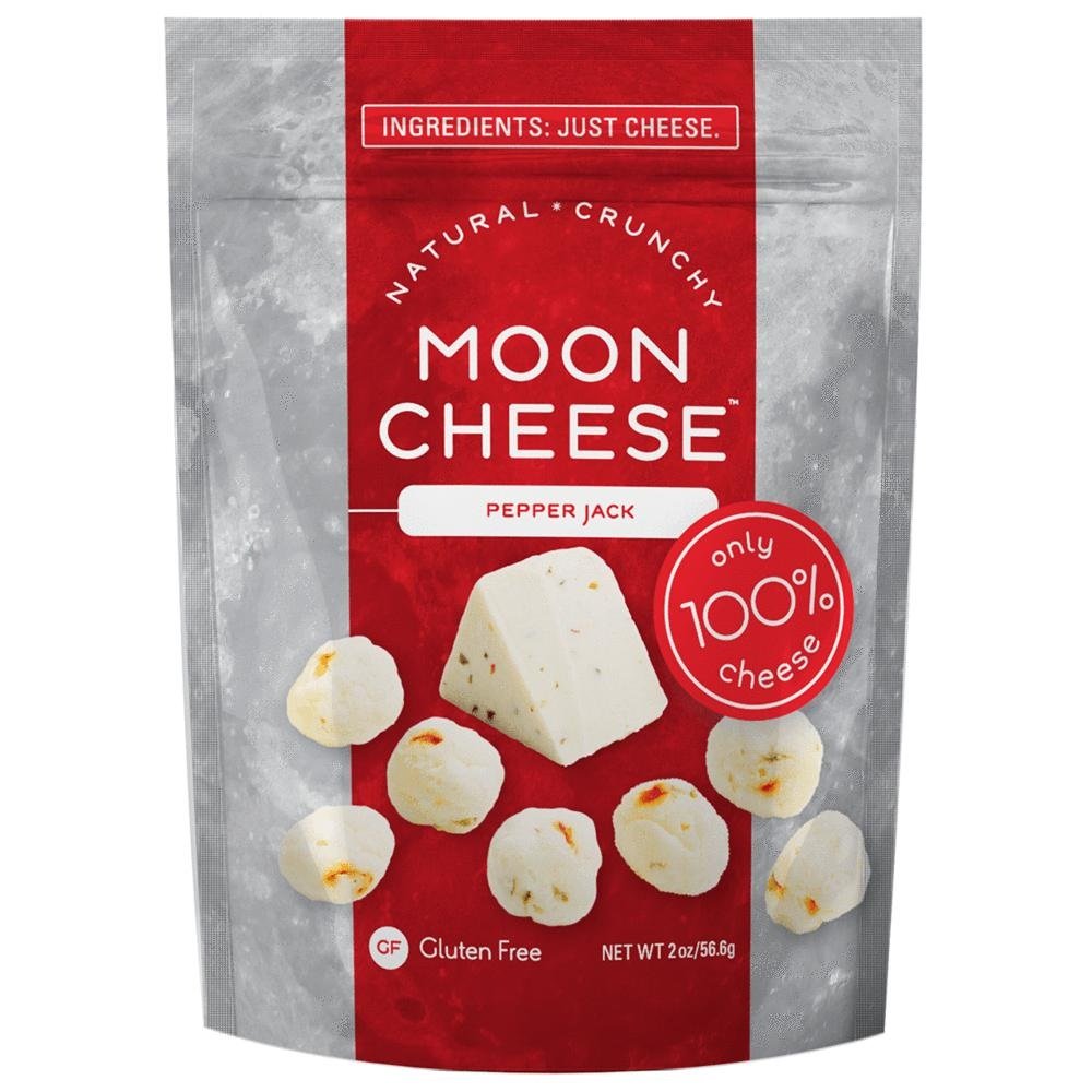 Moon Cheese Pepper Jack, 2 OZ, 100% Cheese and Gluten Free