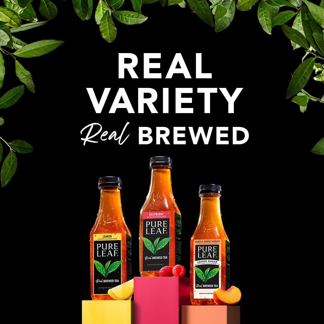 Pure Leaf Zero Sugar Sweet Tea, 18.5 Fl Oz Bottles, Pack of 12 - Refreshing Iced Tea без Added Sugar