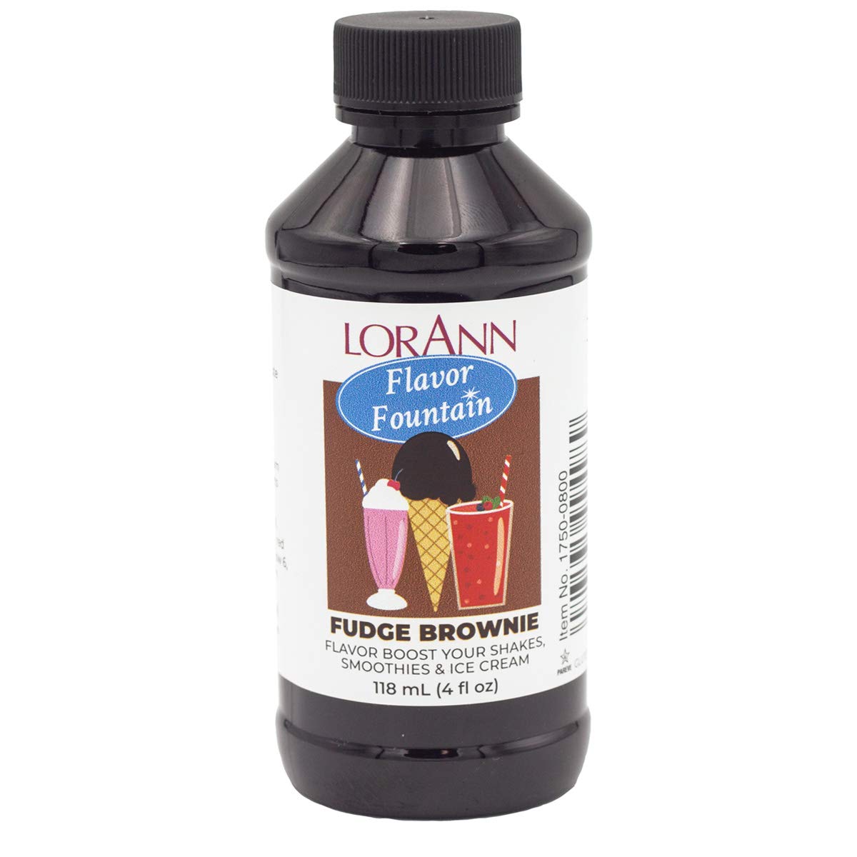 Lorann Fudge Brownie Flavor Fountain, 4 Oz Bottle