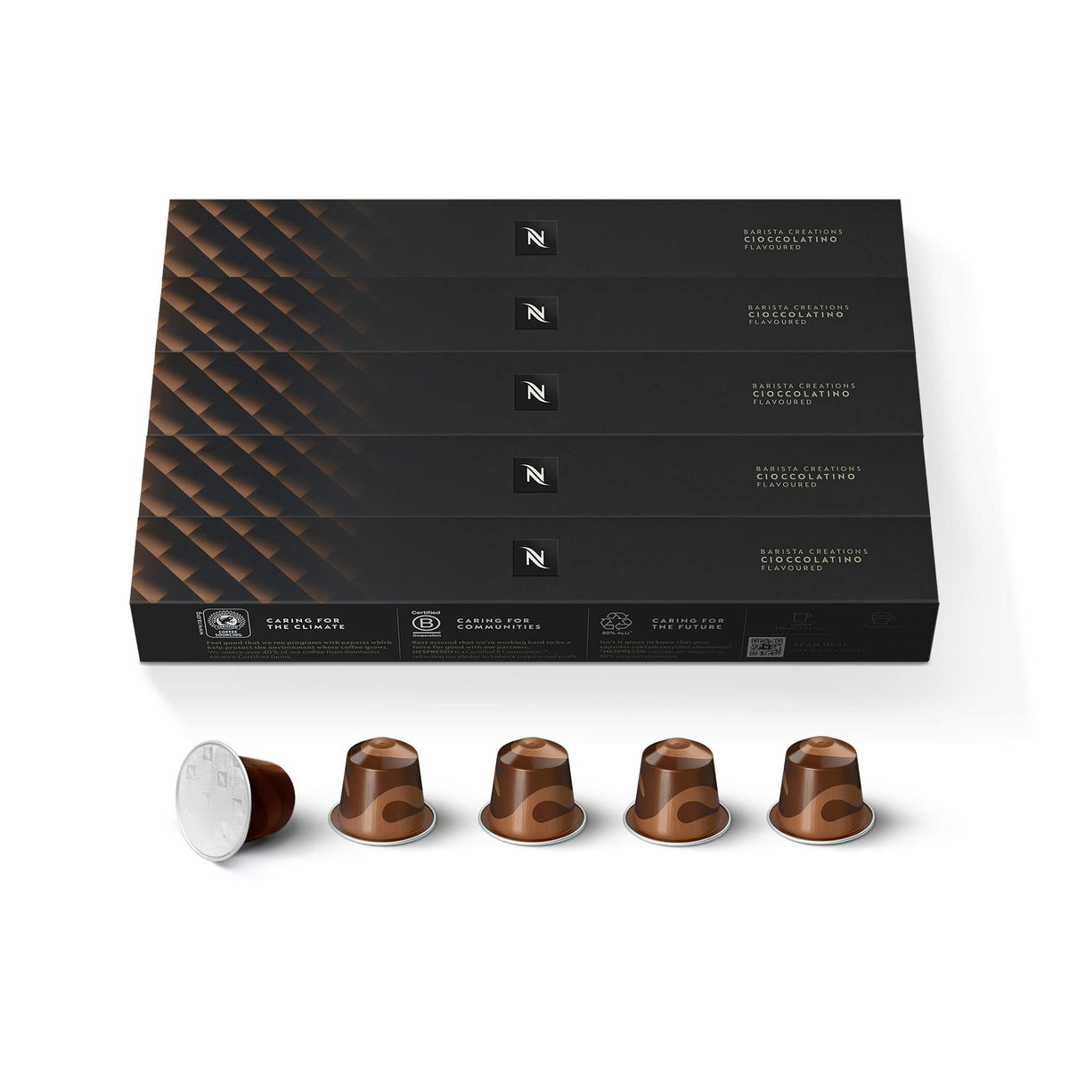 Nespresso Original Line Espresso Coffee Pods, Cioccolato, Medium Roast, 50 Count