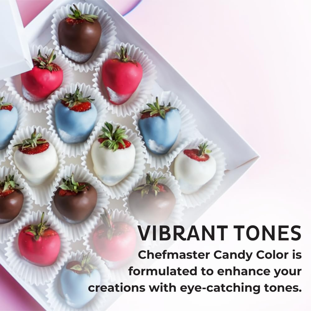 Chefmaster Pink Candy Color | True-Tone Shades | Oil-Based | Professional-Grade Dye | Easy-to-Use | 2 oz