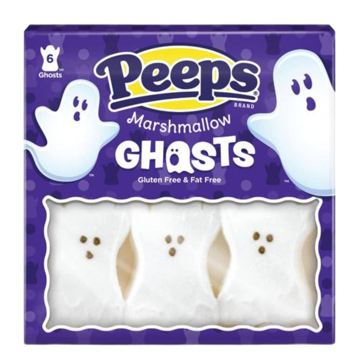 Peeps Marshmallows Variety of 8 Packs of Each Monsters Skulls  Ghosts and Pumpkins  48 Total Halloween Peeps Marshmallows Packaged By Kensington Valley Trading