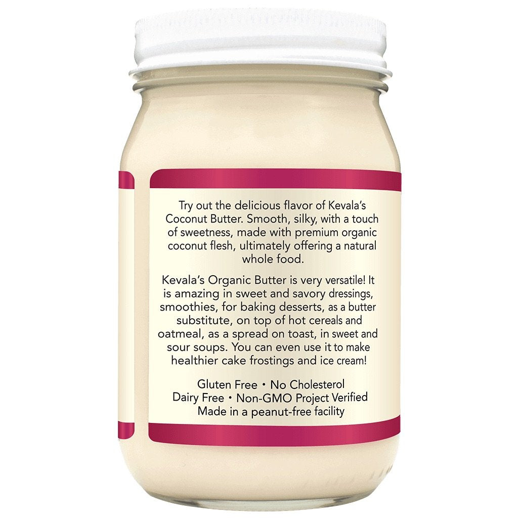 Kevala Organic Coconut Butter, 16 oz, Raw Coconut Butter for Cooking and Eating