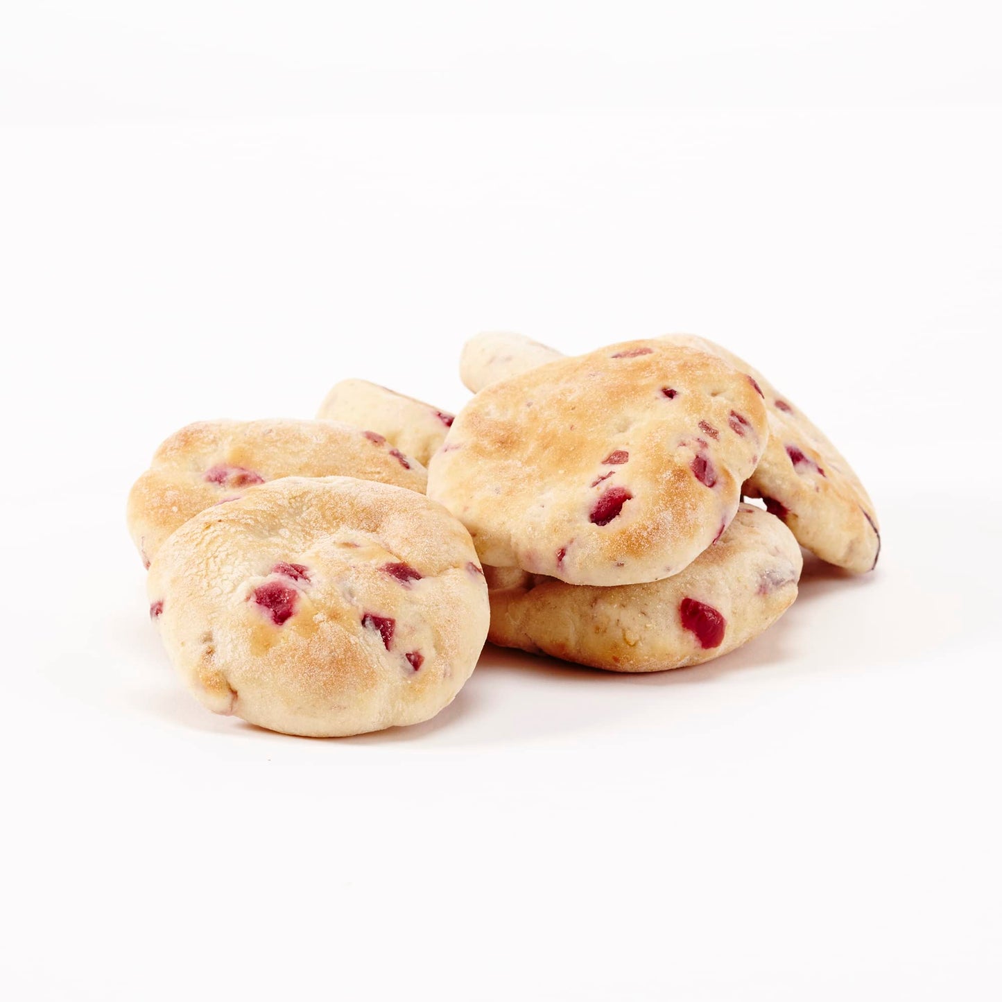 Ozery Bakery Cranberry Muffin Snacking Rounds, Allergen Free, Vegan, Made with Real Fruit, Snack Buns,12 Buns Per Bag, Pack of 6