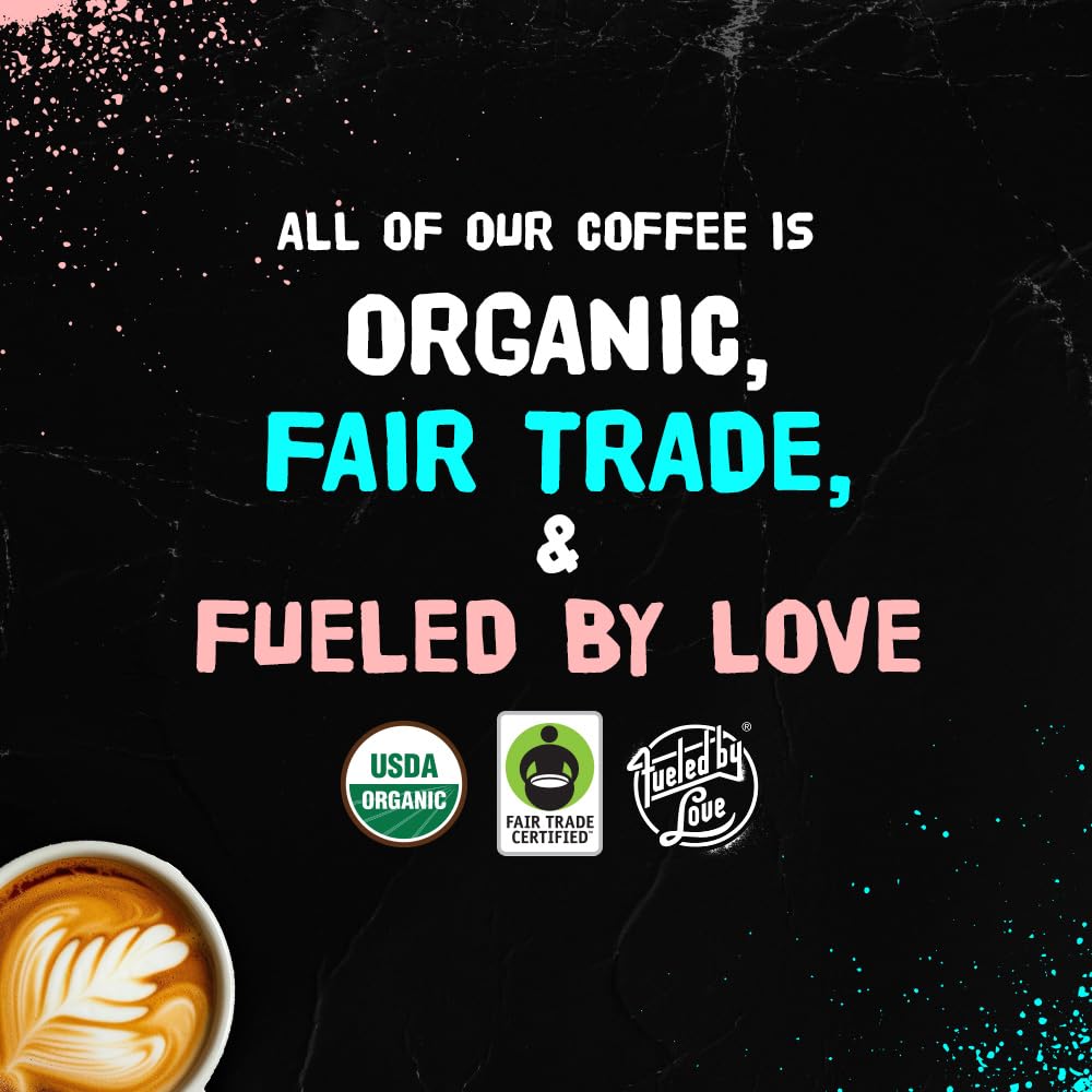 Punk Bunny Light Roast Coffee, Organic Ground Coffee, Light Club, 12 Oz