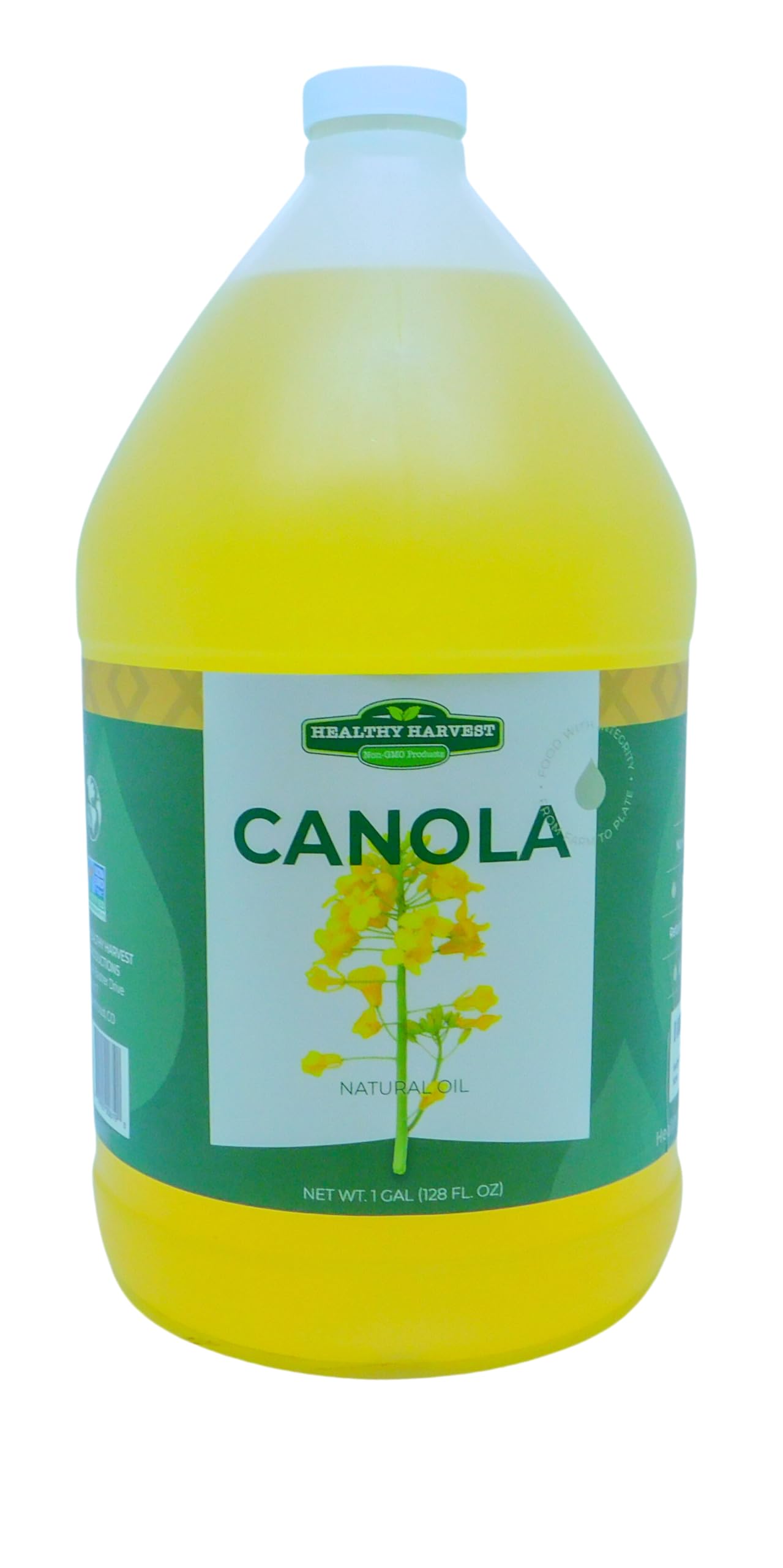 Healthy Harvest Canola Oil  Naturally Expeller Pressed  Gourmet Canola Cooking Oil  Medium-Heat Cooking  Great for Dressings  Marinades  and Frying  1-Gallon