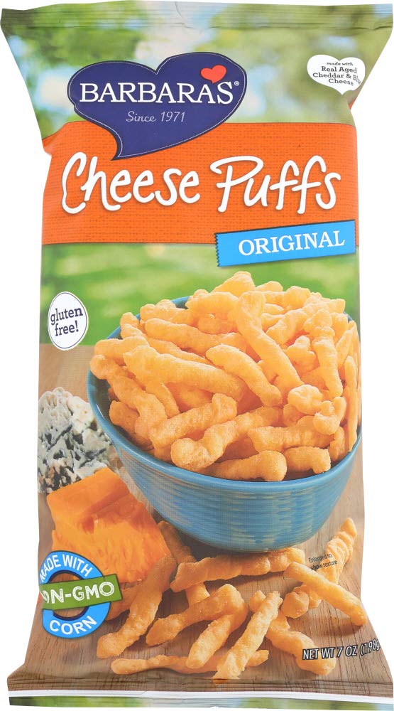 Barbaras Bakery, Cheese Puffs, Original, 7 oz(Pack of 3)