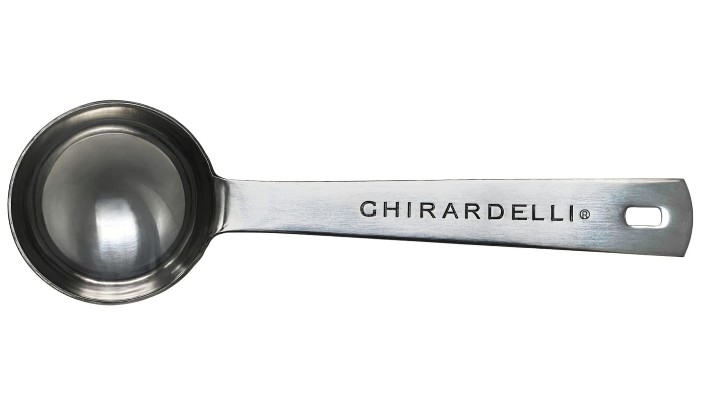 Ghirardelli Sea Salt Caramel Sauce, 16 Ounce Squeeze Bottle With Ghirardelli Stamped Barista Spoon