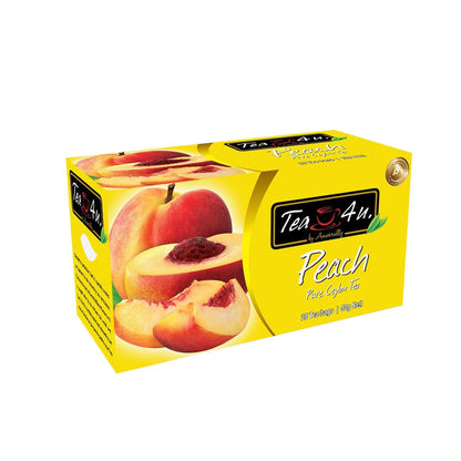 Tea4U Flavored Black Ceylon TeaBags (Peach) - Ideal Quality from Sri Lankas Finest Leaves and Expertly Blended - 25 Count