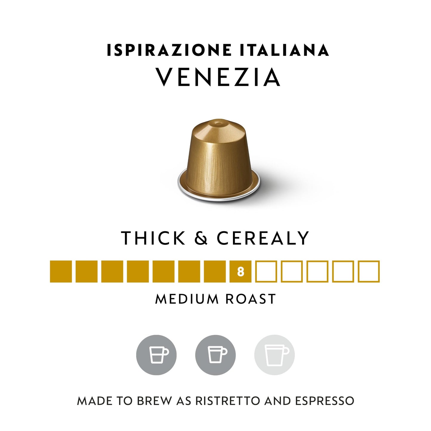 Nespresso Original Line Espresso Coffee Pods, Ispirazione Venezia, Medium Roast, 50 Count