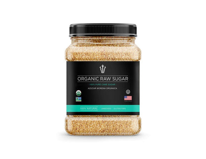 Akenton Organic Raw Cane Sugar, 2.7 Lb Resealable Bag | 100% Natural, Unprocessed, Unbleached, Unrefined Sugar And Gluten-Free, 