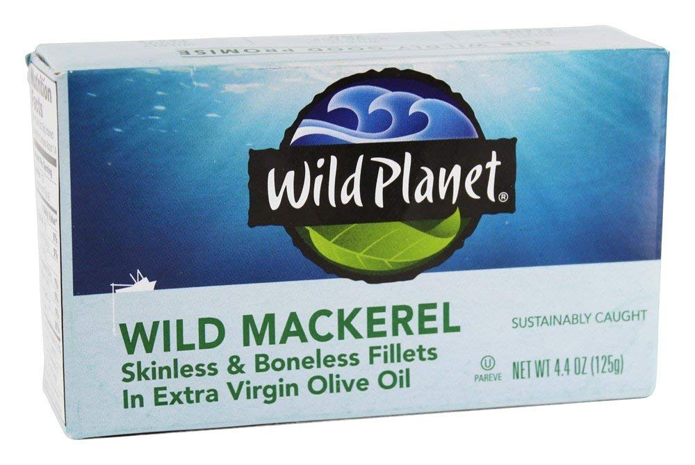 Wild Planet, Mackerel Wild Fillets Olive Oil, 4.4 Ounce