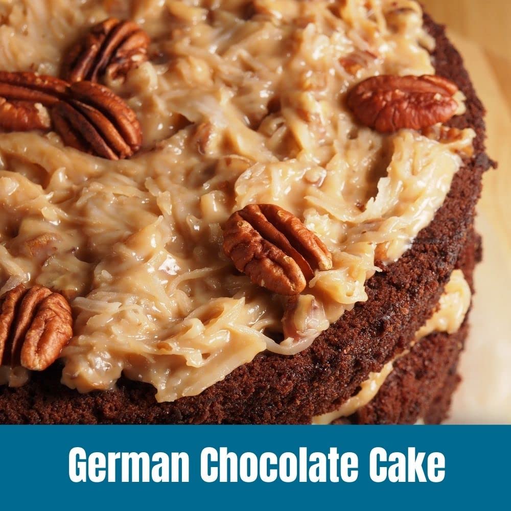 Door County Coffee German Chocolate Cake Flavored Coffee Whole Bean | 10 Oz Bag | Flavored Whole Bean Coffee Medium Roast | 100%