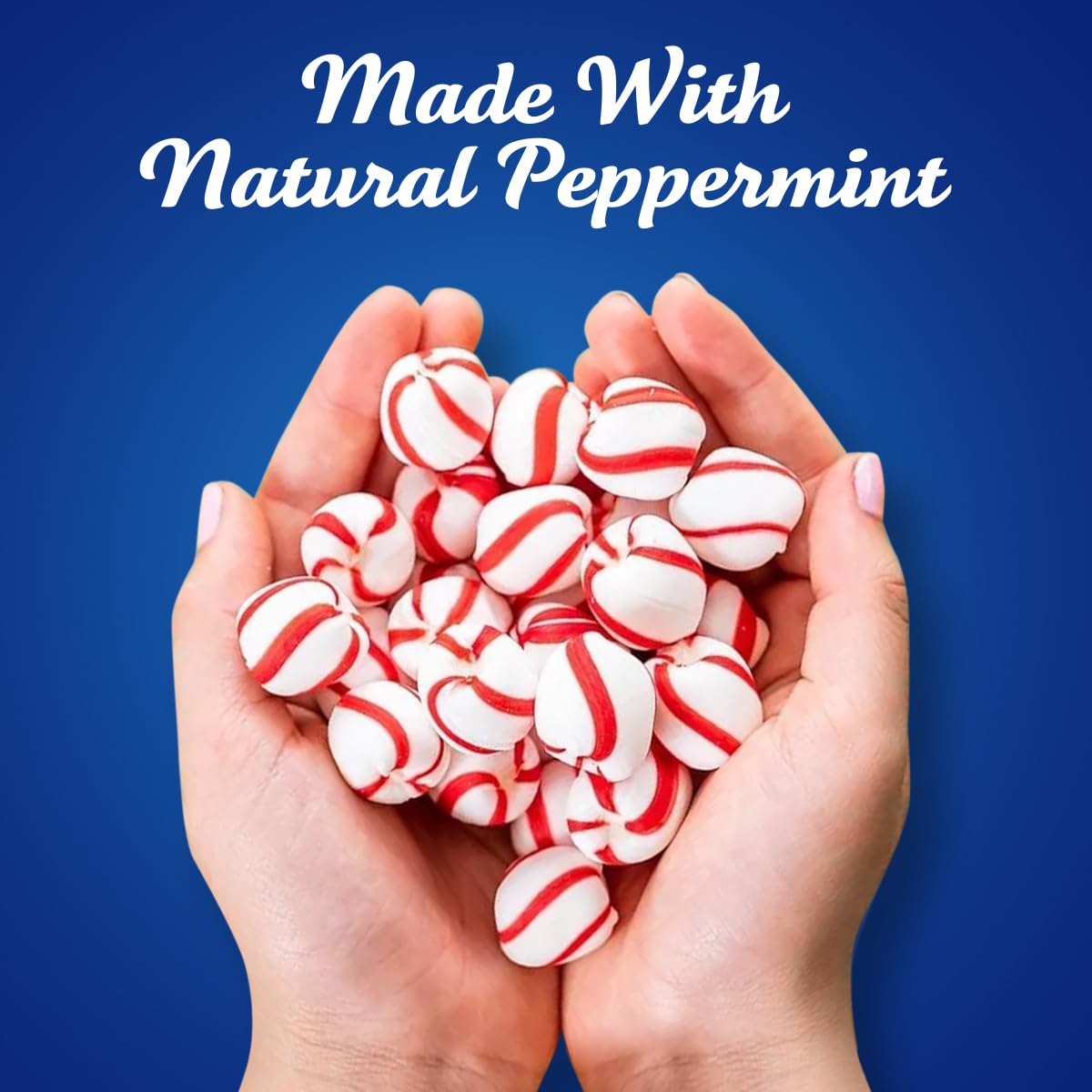 Soft Peppermint Balls, 2lb Bulk Individually Wrapped Mints, BobsFamous Refreshing Candy Puffs for Parties and Events
