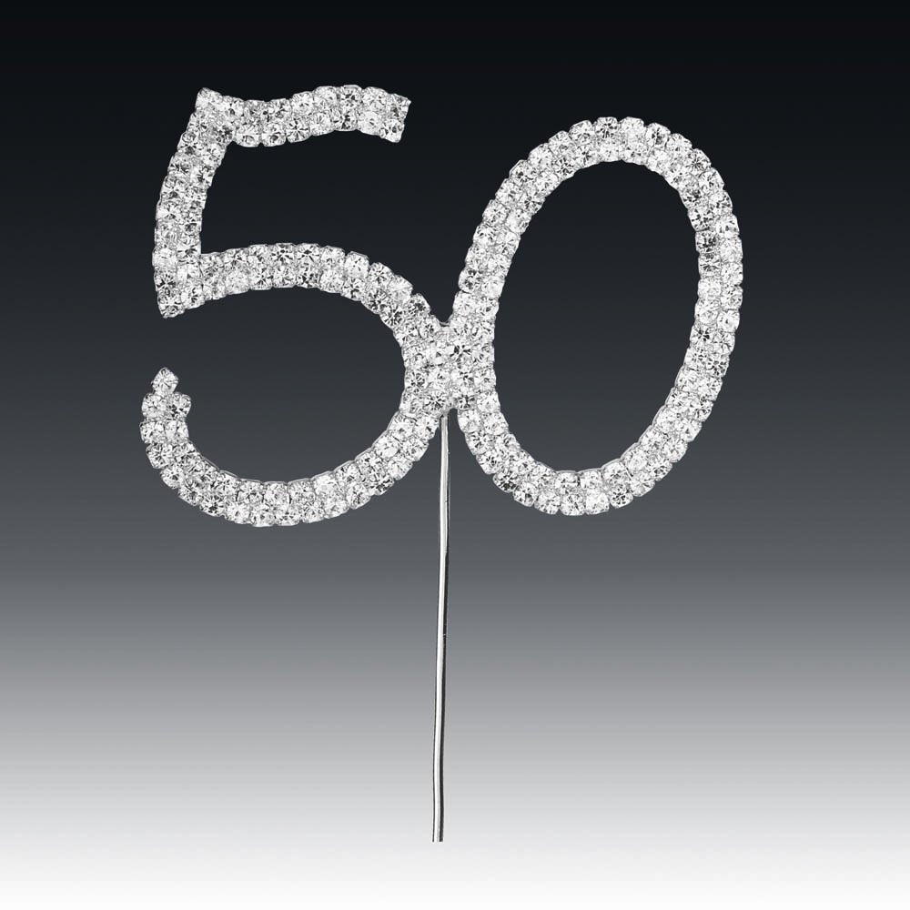 Club Green Diamant   50Th On Silver Stem 4.5X5.5Cm, Metal, 18 X 90 X 0.3 Cm