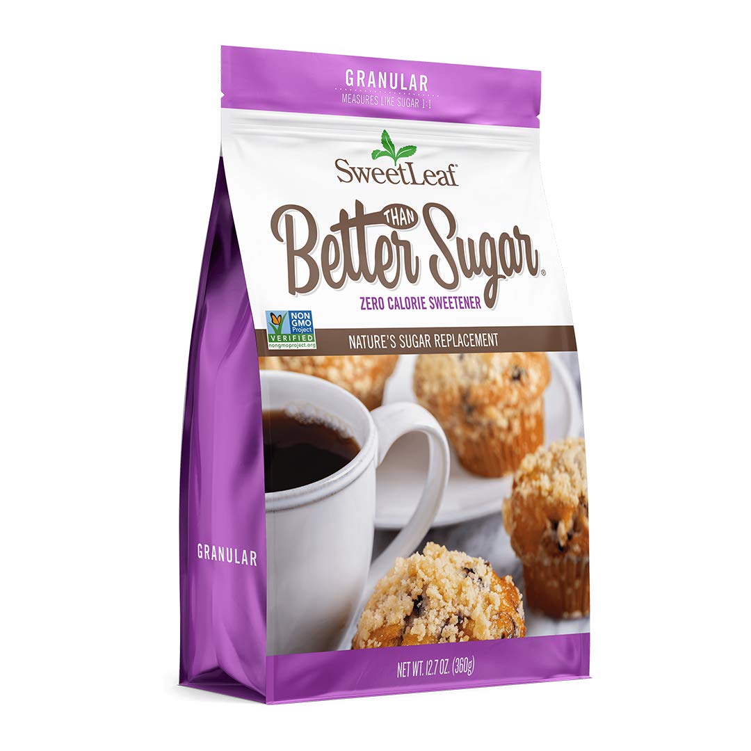 SweetLeaf Better Than Sugar Sweetener - Sugar Substitute with Stevia & Erythritol, Use for Baking, Cooking, or Coffee, Natural G