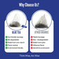 BLUE TEA Herbal Tea - Caffeine Free Butterfly Pea Flower Chai Masala - 12 Plant-Based Pyramid Tea Bags - Gift Box