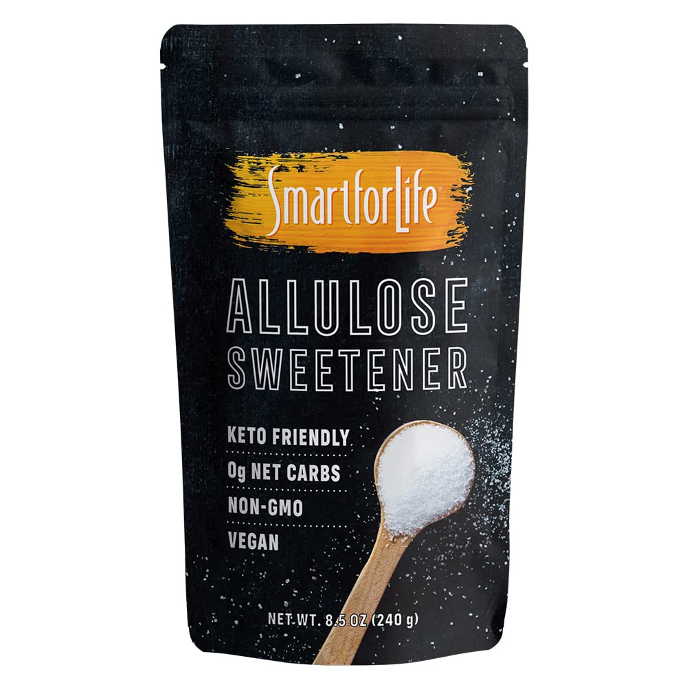 SMART FOR LIFE Allulose Sweetener - Zero Net Carbs Keto Sugar Substitute - 8.5 oz Resealable Bag